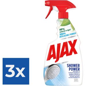 Ajax Spray Shower Power - 750 ml - Voordeelverpakking 3 stuks
