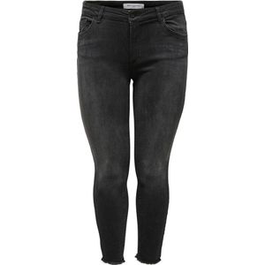 Only Carmakoma Jeans Carwilly Reg Ank Skinny Jeans Black Noos 15174949 Black Dames Maat - W42 X L32