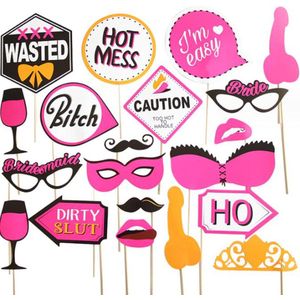 Daily Essentialz Feest Photobooth Props - Photobooth - Photobooth Props Verjaardag - Photobooth Frame - Fotobox - Feestversiering - Verjaardag - 20 stuks