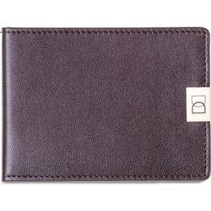 DUN wallet - dunste lederen RFID portemonnee - Brown/Gold