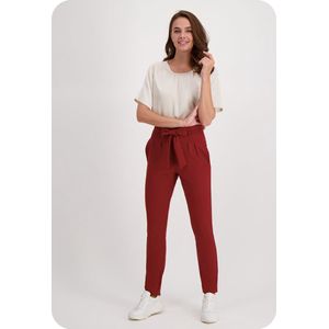 Rode Broek/Pantalon van Je m'appelle - Dames - Travelstof - Maat 38 - 4 maten beschikbaar