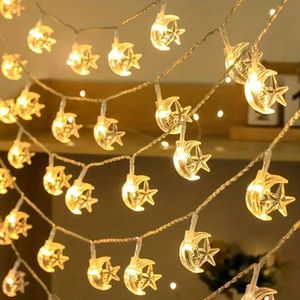 Shopy - Maan Ster LED - Sfeer Verlichting - Eid Mubarak - Suikerfeest - Tuinverlichting - Lichtslinger - Feestverlichting - Lente - 150cm - 20 LED - Warm Wit