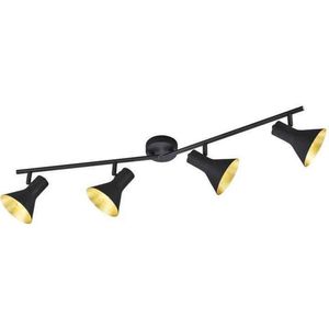 REALITY Lighting NINA - Plafond spot - 4 lichtpunten - Zwart/Gold