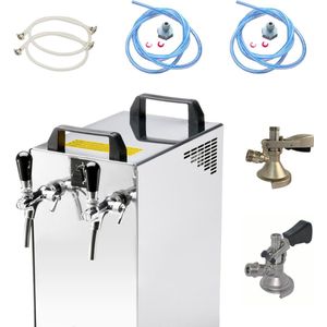 Complete set - Biertap - Kontakt 40/K 2-kraans, 50 liter/u - met Fustkoppeling Type A, Type M - Beertender, Thuistap, Bierkoeler