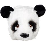 Boland - Pluchen halfmasker Panda - Volwassenen - Panda - Dieren