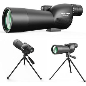 Suncore HD Zoom Spot Scope,Verrekijker - Standaard 15-45x60 Waterdichte Volledig multi -gecoate optische lens Perfect voor Target Shooting Hailling Hainting Stargazing Bird kijken Wildlife Scenery