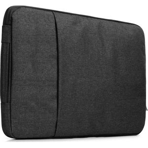 Mobigear - Laptophoes geschikt voor Laptop | Mobigear Denim Zipper Sleeve (max 30 cm x 21 cm) Laptop hoes - Zwart
