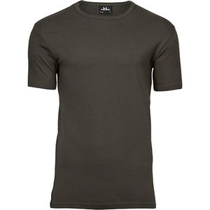 Men's Interlock T-shirt met korte mouwen Dark Olive - XXL