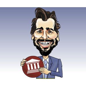 Thierry Baudet - Speldje inclusief bio-kaartje