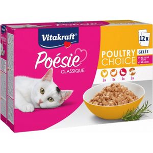 Vitakraft Poésie Classique multipack - natvoer - gevogelte - 12x85 gr