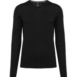 Ecologische herentrui met V-hals Kariban Zwart - XL