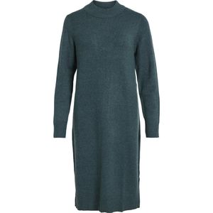 VILA VIRIL CREW NECK L/S MIDI DRESS - NOOS Dames Jurk - Maat S