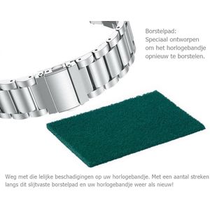 Horlogeband Tool - Borstelpad Slijtvast 140x70mm - Weg met de beschadigingen en Hallo ZGAN horlogebandje - De juiste korrel om het borsteleffect toe te passen