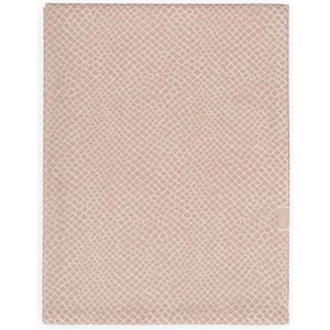 Jollein Baby Laken Wieg 75x100cm Snake - Pale Pink
