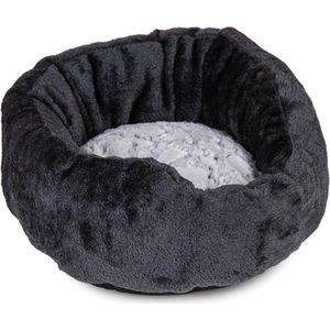 MAND VOOR KAT OF HOND -  ROND MOUNTY ICE GRIJS/ANTRACIET Ø40CM