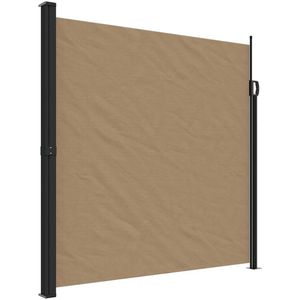 vidaXL - Windscherm - uittrekbaar - 200x500 - cm - taupe