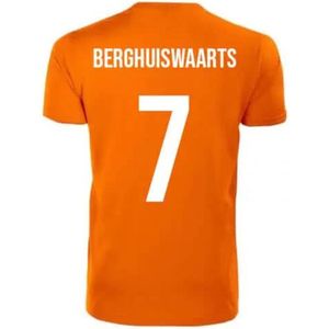 Oranje T-shirt - Berghuiswaarts - Koningsdag - EK - WK - Voetbal - Sport - Unisex - Maat XXL