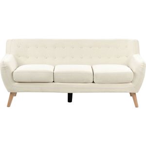 Driezitsbank stof lichtbeige MOTALA
