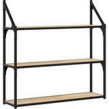 vidaXL-Wandrek-3-laags-80x21x78,5-cm-bewerkt-hout-sonoma-eikenkleurig