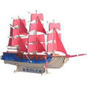 Houten modelbouw - Wooden Puzzle - Miniatuurbouw hout -European Sailing Ship