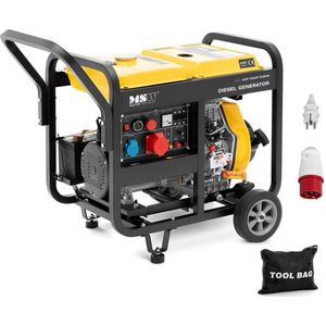 MSW Noodgenerator diesel - 2500 / 7500 W - 12,5 L - 230/400 V - mobiel - AVR - Euro 5