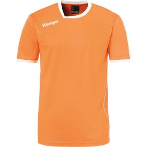 Kempa Curve Shirt Heren - Oranje / Wit - maat XXXL