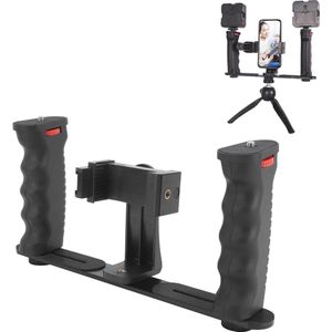 Smartphone Video-installatie - Aluminium Telefoonstabilisator Statiefbevestiging met 1/4 Inch Schroefinterface - Koude Schoenbevestiging - Videostabilisatorgreep - Videografie Accessoires .