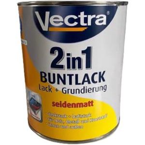 Verf - 2in1 Beige vernis + primer - Zijdemat - 0,75L - 3 stuks