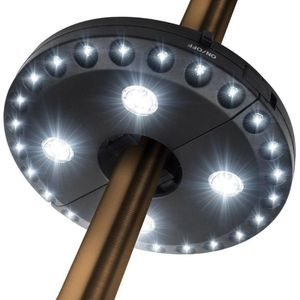 Parasolverlichting LED 3 standen - Parasol verlichting - Parasol lamp zwart