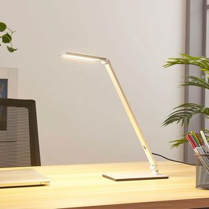 Lucande - LED bureaulamp- met dimmer - 1licht - aluminium - H: 41 cm - aluminium - Inclusief lichtbron