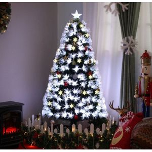 Kunstkerstboom Glasvezel met LED - 210 cm - kerstboom
