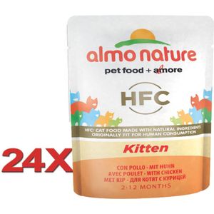 Almo Nature HFC - Kattenvoer - Cuisine Maaltijdzakje Kitten - 24x55gr
