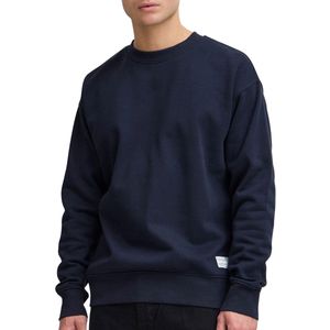 Solid Sweater met Logo Donkerblauw