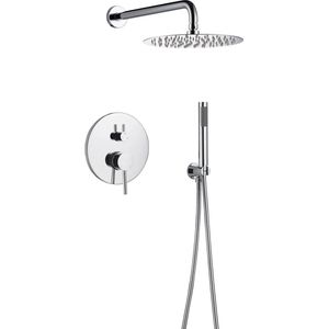 SILLA Regendoucheset - Inbouw - Doucheset - 25cm - Stortdouche - Handdouche - chroom