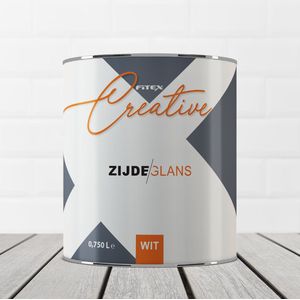 Fitex Creative Zijdeglans Wit - 2,5 liter wit- Lakverf - Dekkend - Buiten - Zijdeglans -