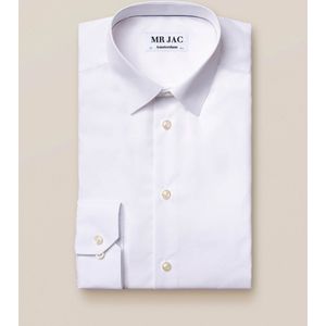 Mr Jac - Overhemd - Dress Shirt - Regular Fit - Spread Collar - Twill - Wit Maat 46