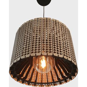 Olivios Design hanglampen hanglamp hout Jimena aleen bij olivios verkrijgbaar gemaakt van 3.6mm dik multiplex hardhout met 24 ribben.