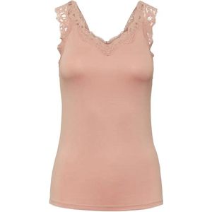 Pieces hemdje met kant - Lace Top - Barbera - XXL - Roze