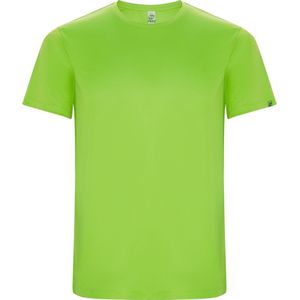 Fluorescent Groen unisex ECO sportshirt korte mouwen 'Imola' merk Roly maat 3XL
