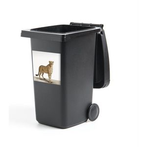 Container sticker Animalprintshop - Jachtluipaard dierenprint kinderkamer Klikosticker - 40x40 cm - kliko sticker - weerbestendige containersticker