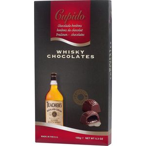 Cupido Chocolade Bonbons Whiskey 10 x 150 gram