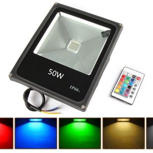 LED Bouwlamp RGB - 50 Watt - Plat