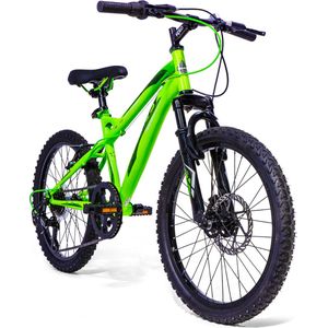 Huffy Extent 20 Inch Kinderfiets Shimano 6 versnellingen Mountainbike voor Jongens en Meisjes 6-11 jaar - Groen