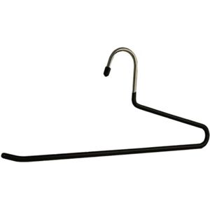 De Kledinghanger Gigant - Broekhanger - Volwassenen - 7961 - 30 Stuks - metaal - Zwart - Anti-slip Coating - 37 cm - Pantalonhanger - metaalhanger (7961_00/30)