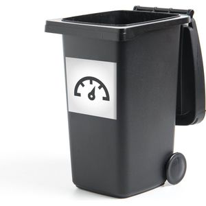 Container sticker Zwart-wit tekening van een pictogram in het dashboard van een auto - 40x40 cm - Kliko sticker