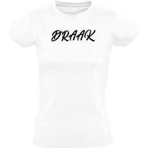 Draak Dames T-shirt - eikel - eng - lelijk - humor - grappig