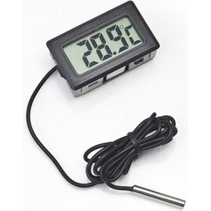 WiseGoods - Digitale Koelkast Thermometer - Diepvries Thermometer - Accuraat - Zwart