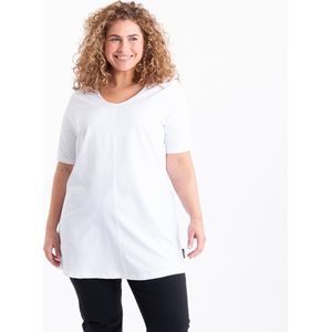 Je m'appelle Travelstof Top - Dames - Wit - Maat 52
