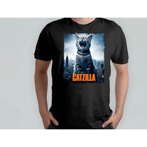 Catzilla - T Shirt - Cats - Gift - Cadeau - CatLovers - Meow - KittyLove - Katten - Kattenliefhebbers - Katjesliefde - Prrrfect