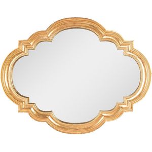 Clayre & Eef Spiegel 65x50 cm Goudkleurig Kunststof Grote Spiegel